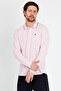 Long Sleeve Pink Men's Polo Neck T-shirt - 3