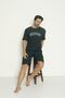 Ribbed Oversize Men's Capri Set - 2