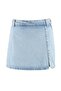 Açık Mavi Yırtmaçlı Denim Şort Etek TWOSS23SR00091 - 11