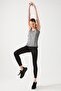 Black Ecru Tank Top Crew Neck Athlete Racerback - 3