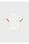 Baby Boy Cream Polo Collar Micro Printed T-shirt - 2