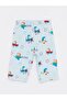Crew Neck Printed Baby Boy 2-Piece Pajama Set - 8