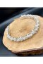 Stylish and Elegant Wedding and Engagement Bridal Crown and Hair Accessory with Completely Handmade Crystal Stones - 4