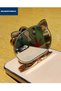 Water Green Hello Kitty Stand Edge Gold Detailed Luxury Silicone Case for Vivo Y16 - 3