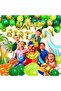 Dinosaur Themed Foil Balloon Happy Birthday Birthday Ornament Party Set - 3