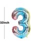 3 Years Old Rainbow Mermaid Balloons Birthday Party Supplies Birthday Party Decorations - 3