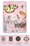 Mira 1236 Butterflies Nature Figured Printed Woven Base Carpet - 2