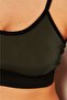 Women's Green Cross Thin Rope Strap Sports Bra - 6