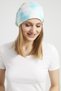 Women's Batik, Nature Multi-Colored Rope Detailed 4 Season Hat Beanie Buff - Ultra Soft Natural Combed Cotton Fabric - 5