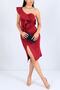 Stretchy Fabric One-Shoulder Ruffle And Slit Detailed Burgundy Evening Dress Burgundy Graduation Dress Emr-019