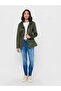 Women's Green Canvas Spring Coat15216452 - 3