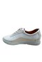 PC46-10 Women's White Leather Stylish Ballerinas - 5