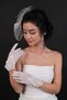 Polka Dot Bridal Wedding Hat and Lace Bridal Gloves
