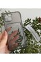 Iphone 14 Compatible Colorful Transparent Case with Card Compartment