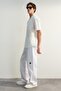 Beyaz Loose Fit Etiket Detaylı Pantolon TMNSS23PL00038 - 3
