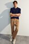 Lacivert Relaxed Kısa Kol Triko Polo Yaka T-shirt TMNSS23PO00025 - 5