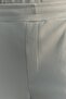 Taş Straight Fit Dokulu Gizli Kordonlu Tek Parça Eşofman Altı TMNSS23EA00013 - 5