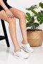 Women's White Crocodile Patterned Closed Airmax Orthopedic Sabo Cook Kitchen Doctor Nurse Hospital Slippers - 2