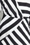 Black Striped Degaje Collar Woven Dress TCTSS23EB00279 - 5