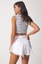 Women's White Tasseled High Waist Jean Shorts OK00035 - 6