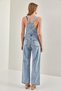 Women's Blue Strap Bag Pocket Long Denim Salopet 40811029 - 5