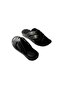 Genuine Leather Black Braided Slippers - 2