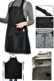 Waterproof Dishwashing Apron Kitchen Restaurant Waiter Chef Hanging Apron Stain Water Liquid Repellent Nano Apron with Pockets - 6