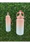 2-Piece Motivational Water Bottle - 2lt 900ml Tritan Sports Gym Water Bottle with Baby - 3