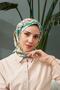 Ebru Pattern Thin Cotton Scarf
