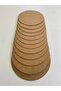 Wooden Charger Plate 12 Pieces 3 Mm Raw MDF 33 Cm Diameter Round Service Underplate - 2