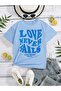 Crew Neck Love Never Printed Girl/Boy T-Shirt