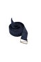 250 Cm Indigo Navy Blue Yoga Belt with Cotton Woven Adjustment Buckle - 2