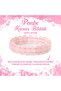 Certified Pink Quartz (Rose Quartz) Natural Stone Wide Cut Bracelet