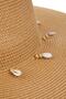 Camel Seashell Detailed Straw Women's Hat TWOSS23SP00011 - 6