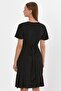 Double Breasted Collar Flounce Dress (b23-499b) - 4