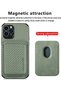 iPhone 13 Compatible Back Cover Magnetic Leather Mobile Phone Case with Removable Card Holder - 3