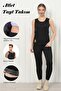Women's Thermal Bottom - Top Undershirt and Leggings Set, Thermal Sports Sauna Effect Undershirt Leggings Set - 2