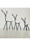 Triple Deer Figure, jewelry, For Bedroom, Black Stainless High Quality, No Mess, Stylish Design - 5