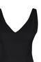 Black Fitted V-Neck Slit Detailed Mini Woven Dress TWOSS23EL02036 - 7