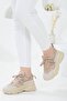 Women's Thick Sole Sneakers Nude