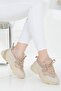Women's Thick Sole Sneakers Nude - 3