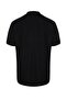 Black Regular Short Sleeve Thick-Textured Button Polo Collar T-Shirt Tmnss23Po00018 - 8