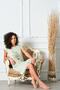 Lemon Patterned Tasseled Viscose Combed Casual Dress - 2