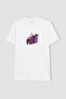 Slim Fit Crew Neck Printed 100% Cotton T-Shirt - 6