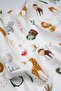 Multi-Purpose Muslin Blanket 75x75 Cm Baby & Newborn Cute Animal Muslin Blanket