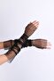Black Half Hand Long Tulle Bridal Gloves