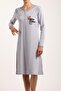 Women's Gray Nightgown - 2