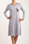 Women's Gray Nightgown - 3