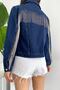 Women's Tasseled Design Denim Jeans Jacket - 2