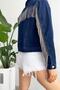Women's Tasseled Design Denim Jeans Jacket - 3
